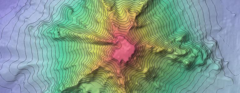 Seamount bathymetry